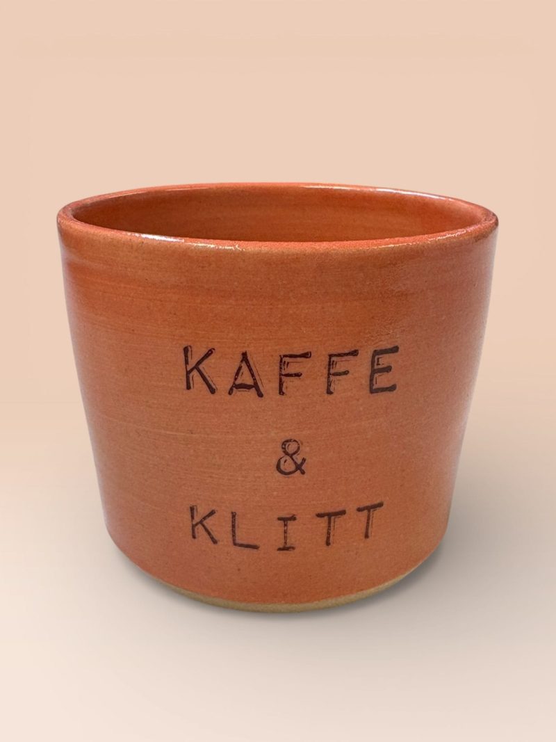 Kaffe og klitt_rosa Kaffekopp fra The Clay Lab - Kaffe & Klitt