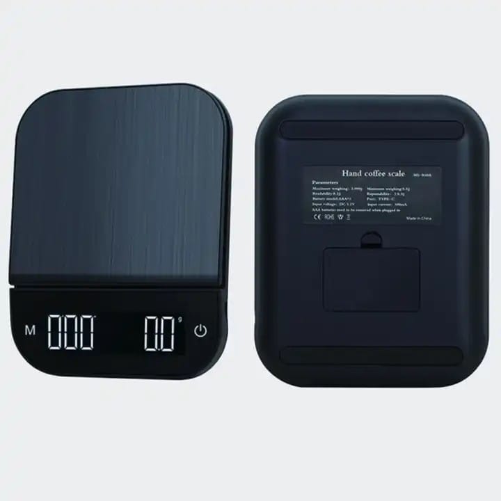 Kaffevekt med timer-3 Vekt for håndbrygg med timer (R40)