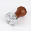 Tamper Brunt tre 58mm riller Tamper med trehåndtak, 53 mm og 58 mm