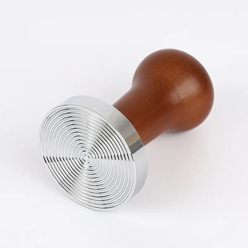 Tamper Brunt tre 58mm riller Tamper med trehåndtak, 53 mm og 58 mm