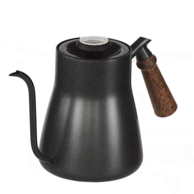 Hellekanne med svanehalstut og termometer - 850ml