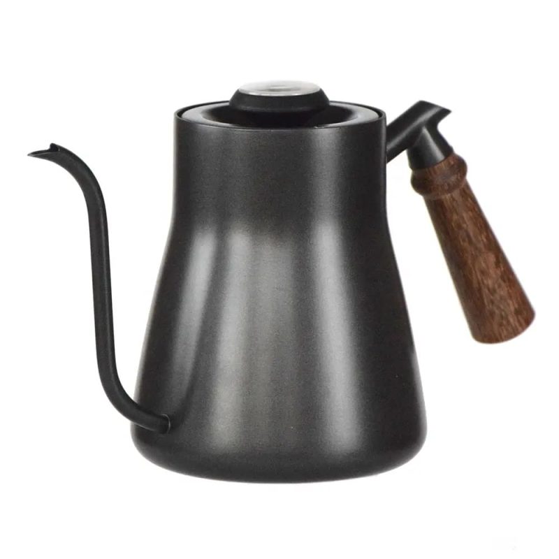 Hellekanne med svanehalstut og termometer - 850ml
