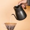 Hellekanne med svanehalstut og termometer - 850ml
